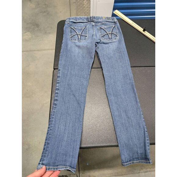 Kut from the Kloth Whiskered Straight Leg Jeans Dark Wash Women's Size 4 - Picture 6 of 8